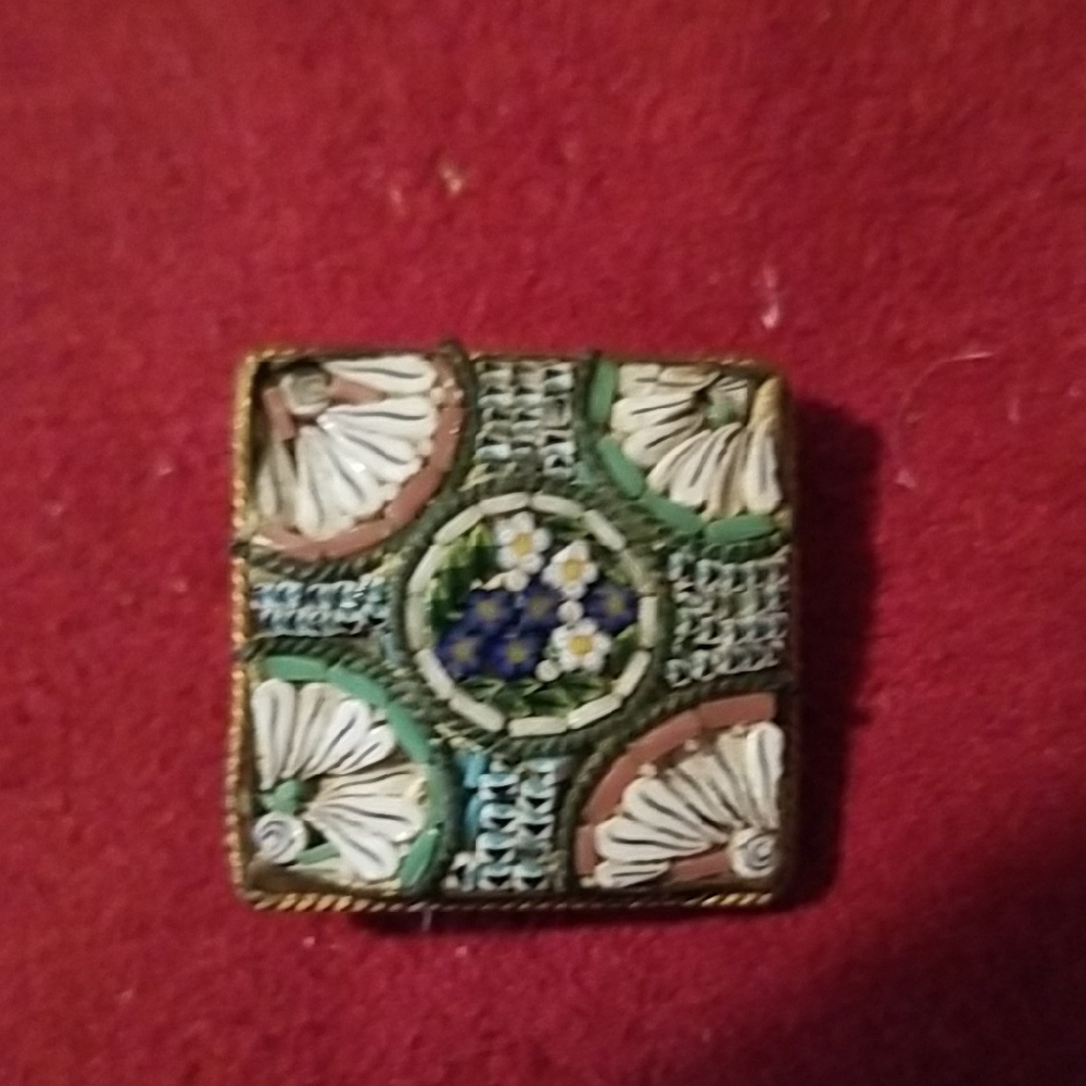 Antique Mosaic Pin